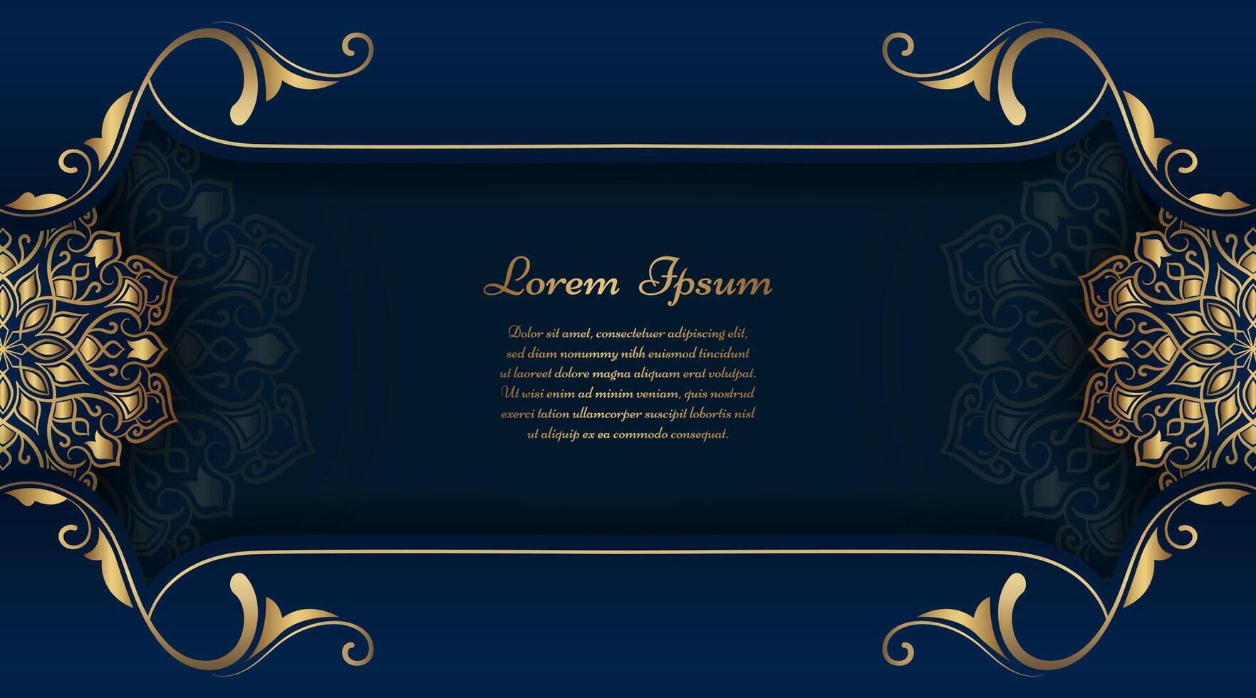 Luxury background with mandala ornament vector