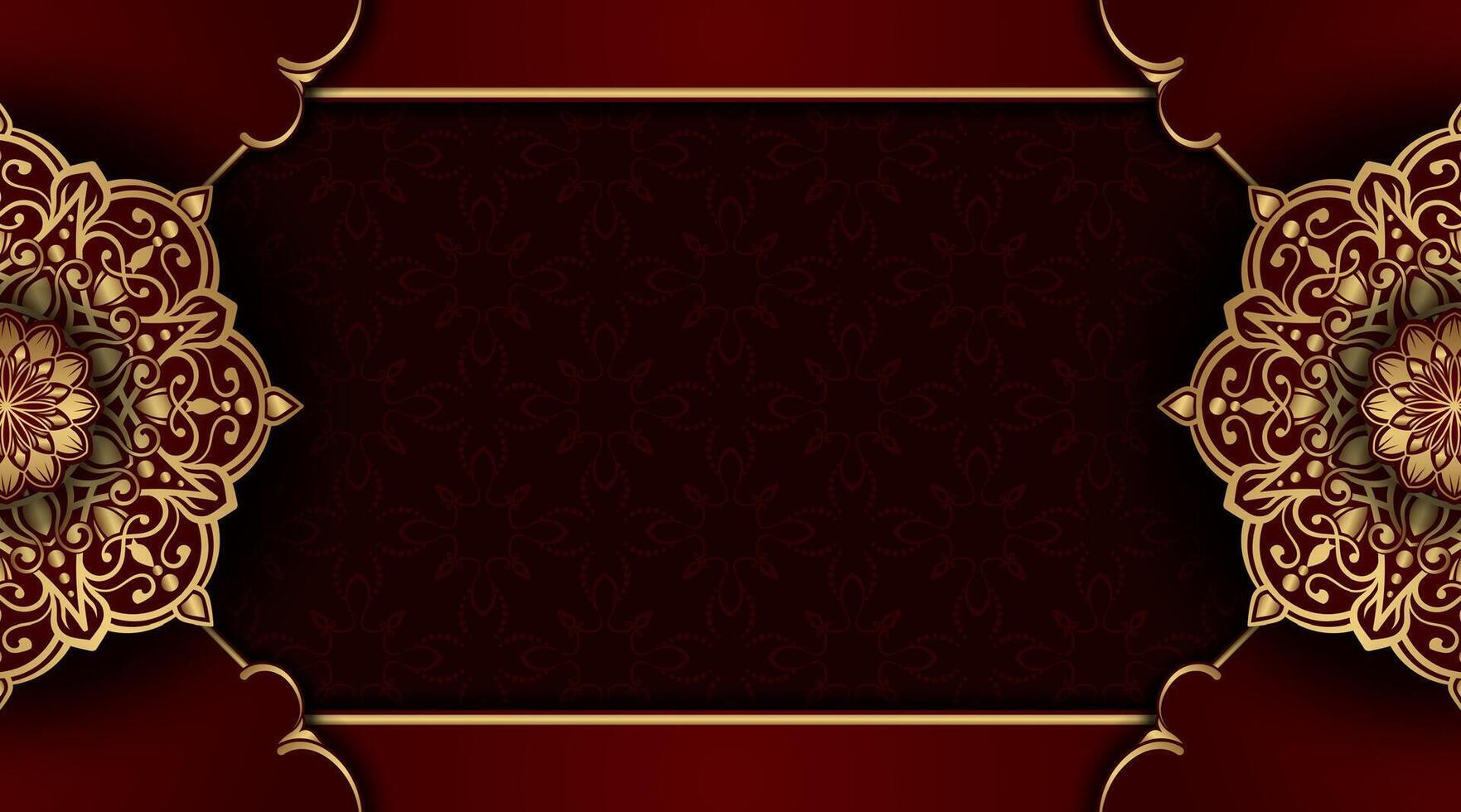 luxury background with mandala ornament vector