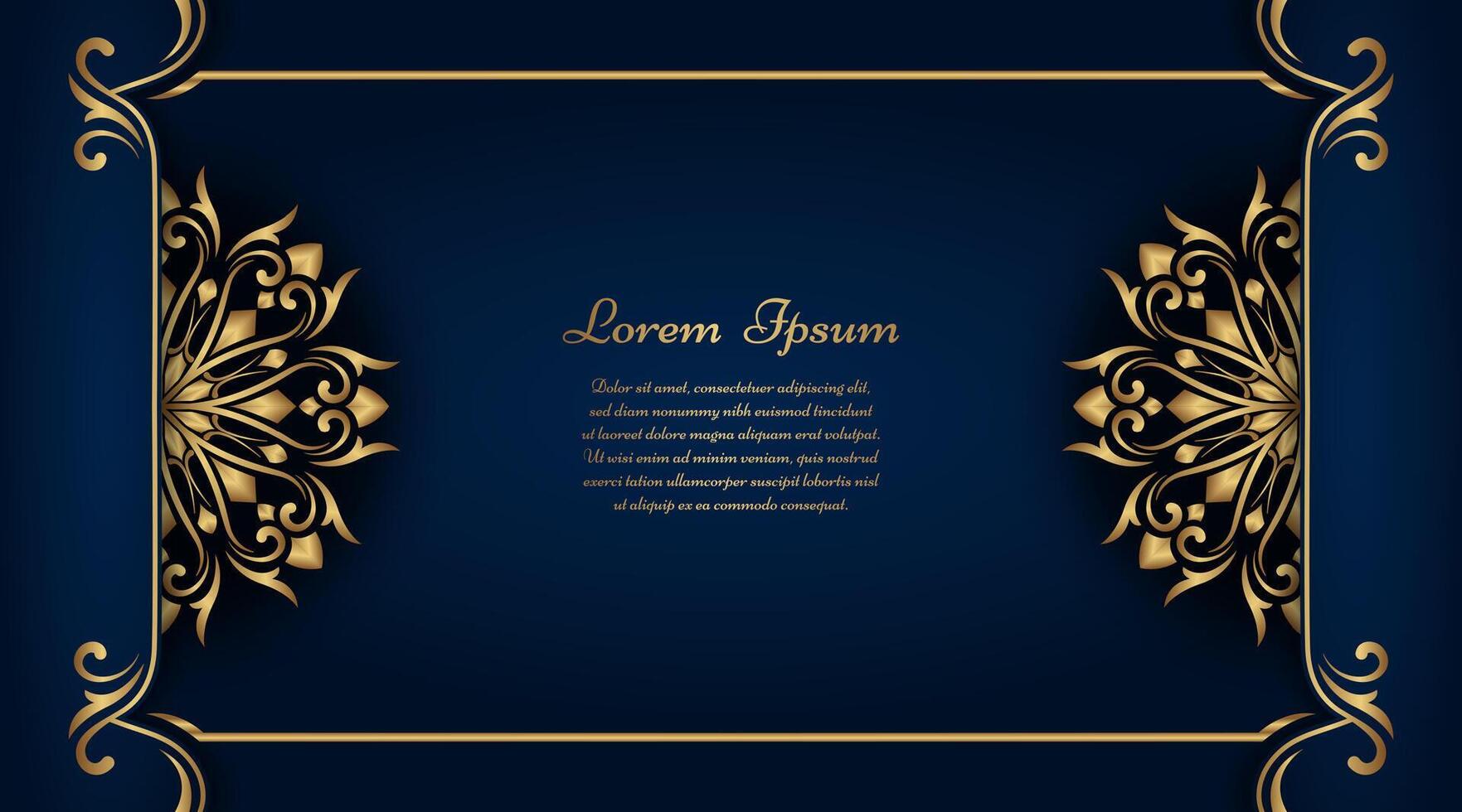 Luxury background with mandala ornament vector