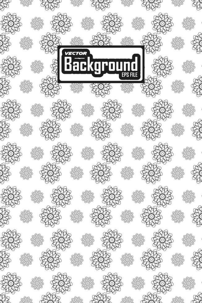 Vector black and white seamless abstract pattern background greyscale ornamental graphic design