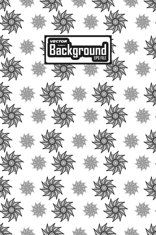 Vector black and white seamless abstract pattern background greyscale ornamental graphic design