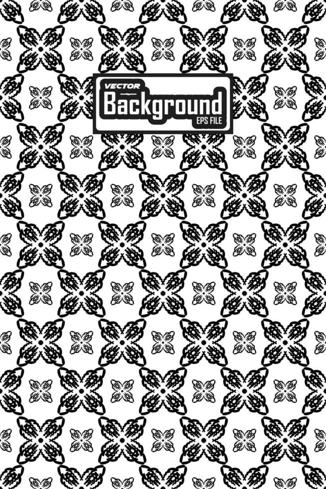 Vector black and white seamless abstract pattern background greyscale ornamental graphic design