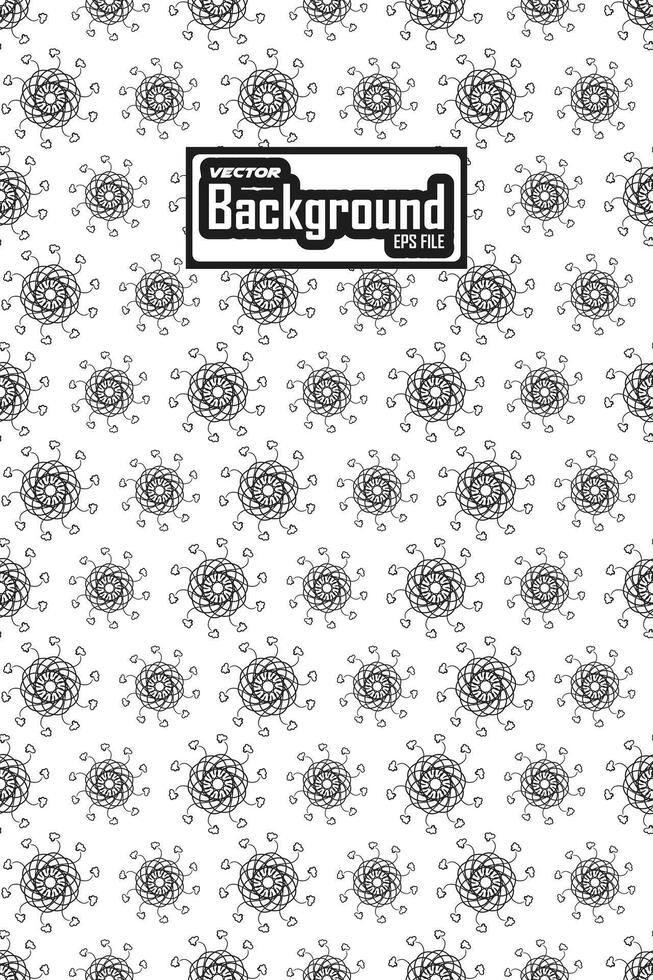 Vector black and white seamless abstract pattern background greyscale ornamental graphic design