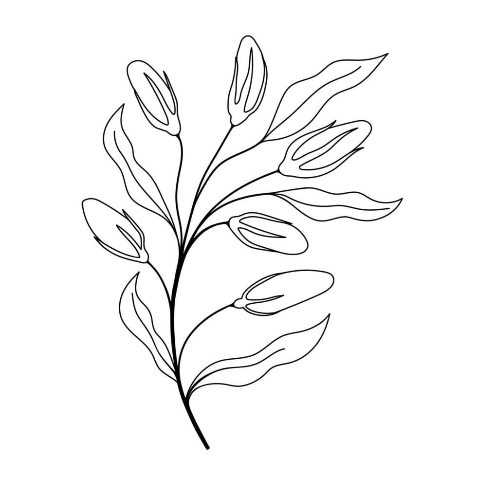 Romantic floral design element vector