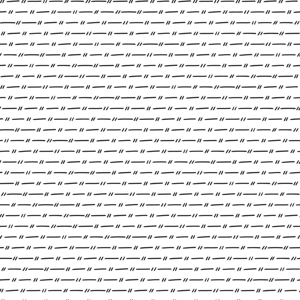 Stylish monochrome doodles. Hand drawn Seamless pattern vector