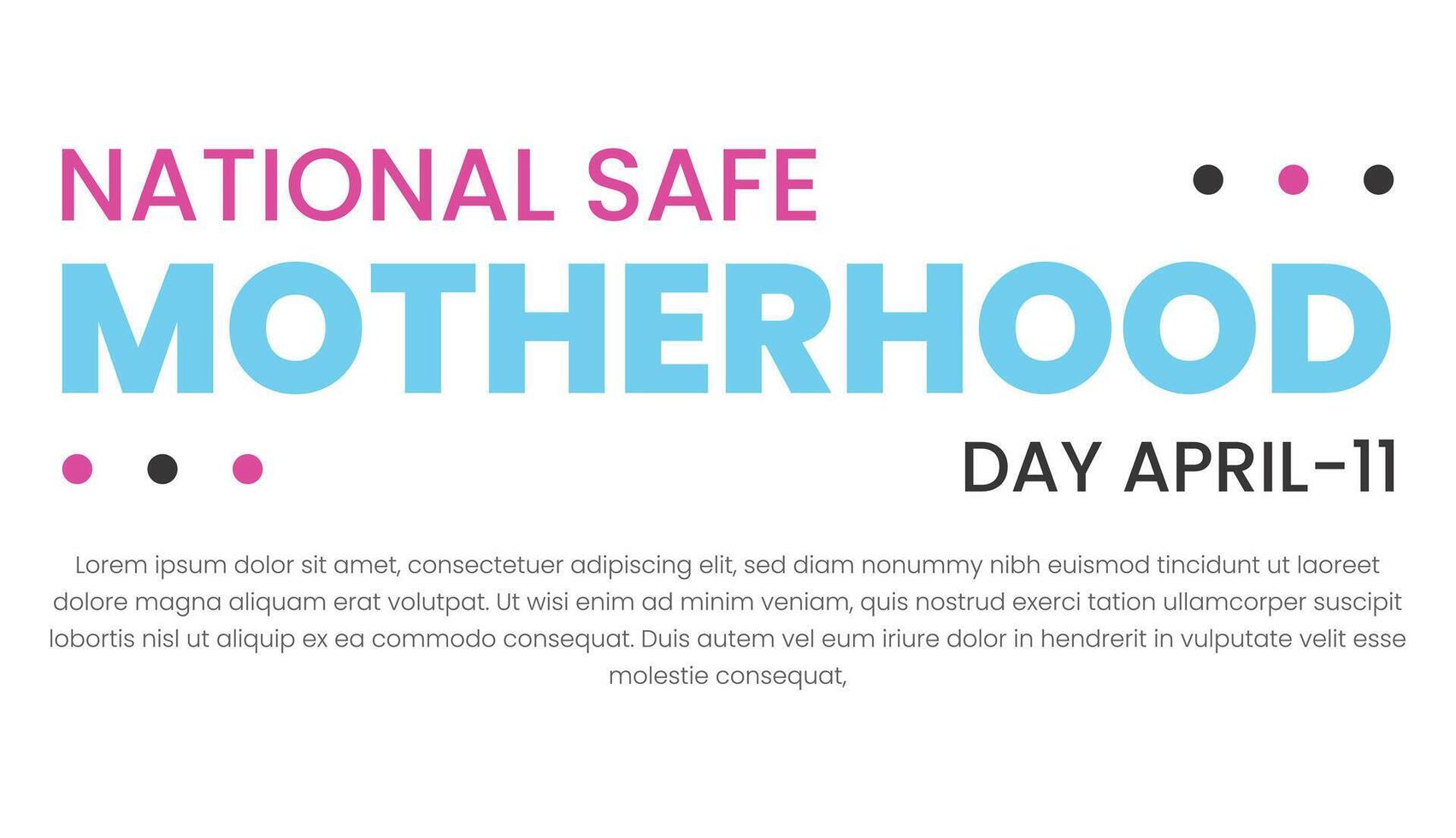 National Motherhood Day. Vector illustration. Template for background, banner, card, poster with text inscription.