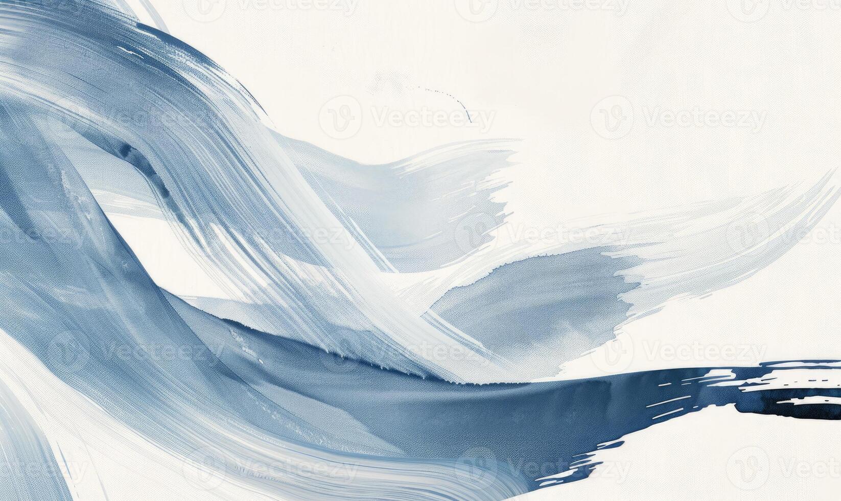 AI generated Minimalist brush stroke design on white background photo