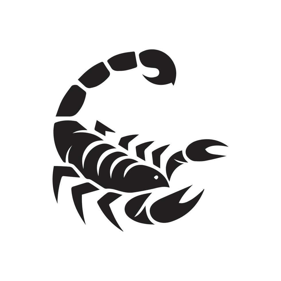sencillo diseño logo, moderno concepto escorpión logo vector