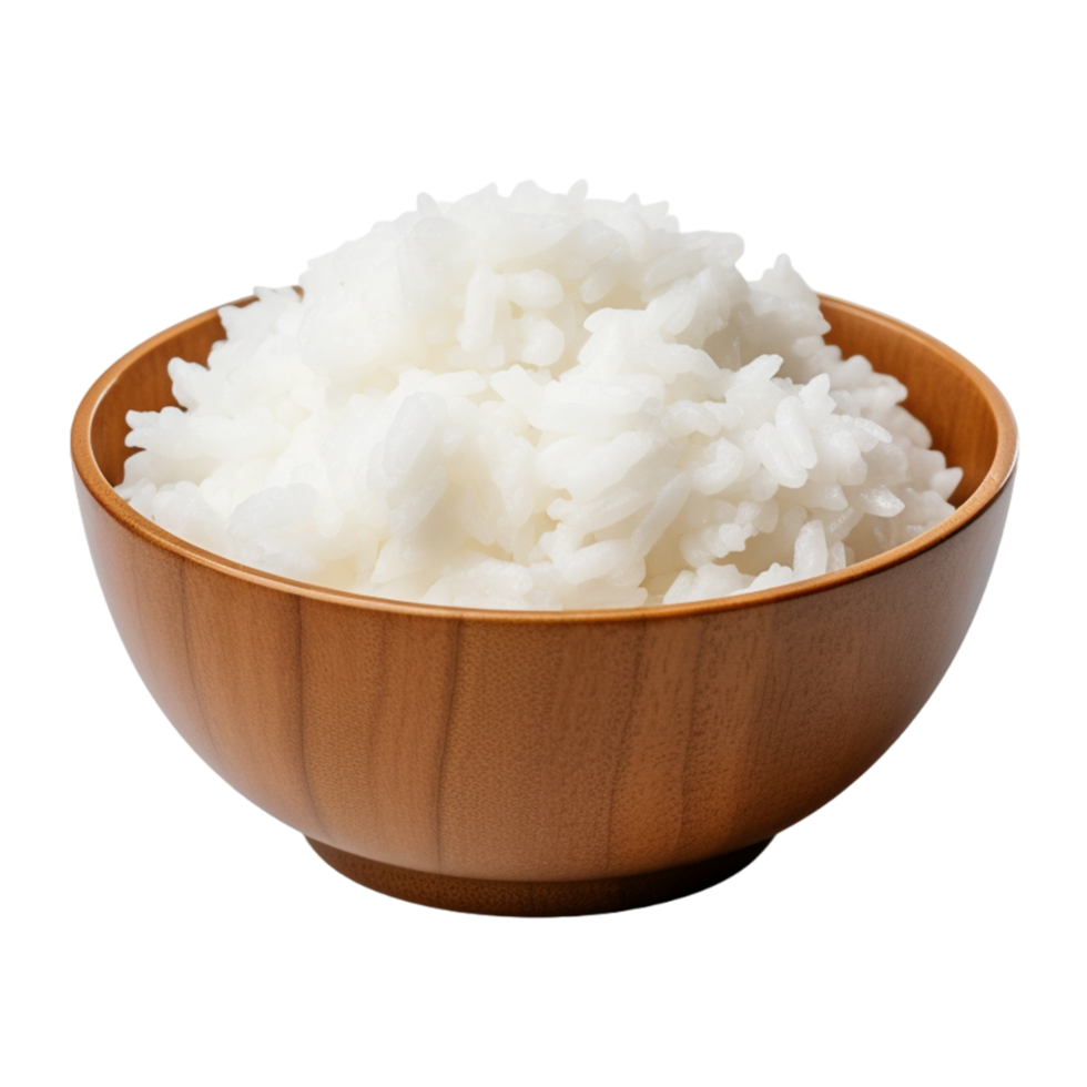 AI generated Rice in a bowl png