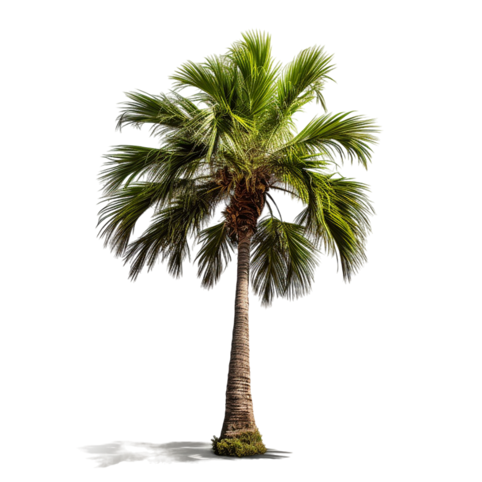 AI generated Coconut palm tree isolated png