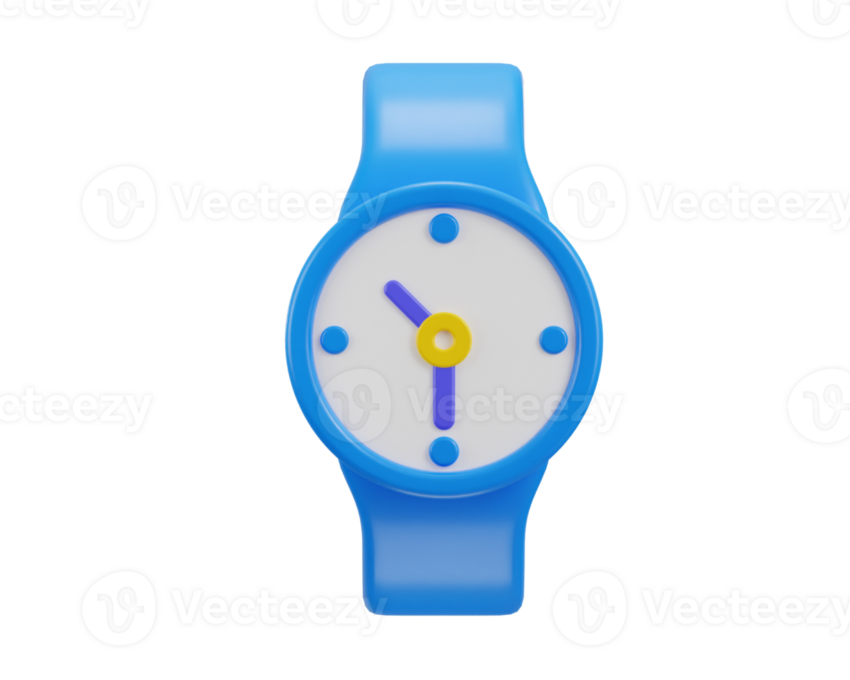 hand watch icon 3d rendering illustration png