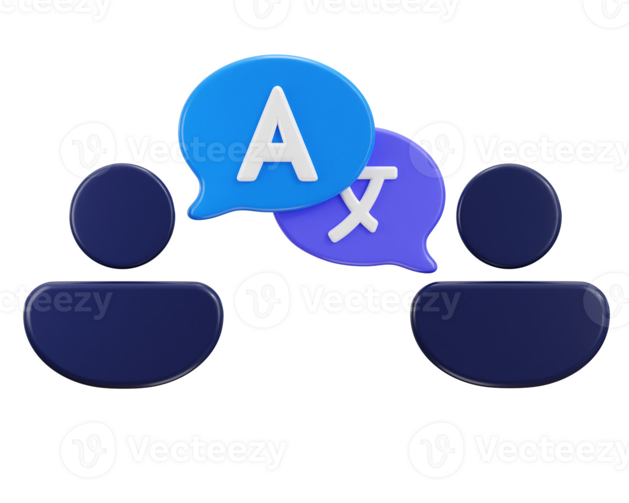 utente comunicazione linguaggio icona 3d interpretazione illustrazione png