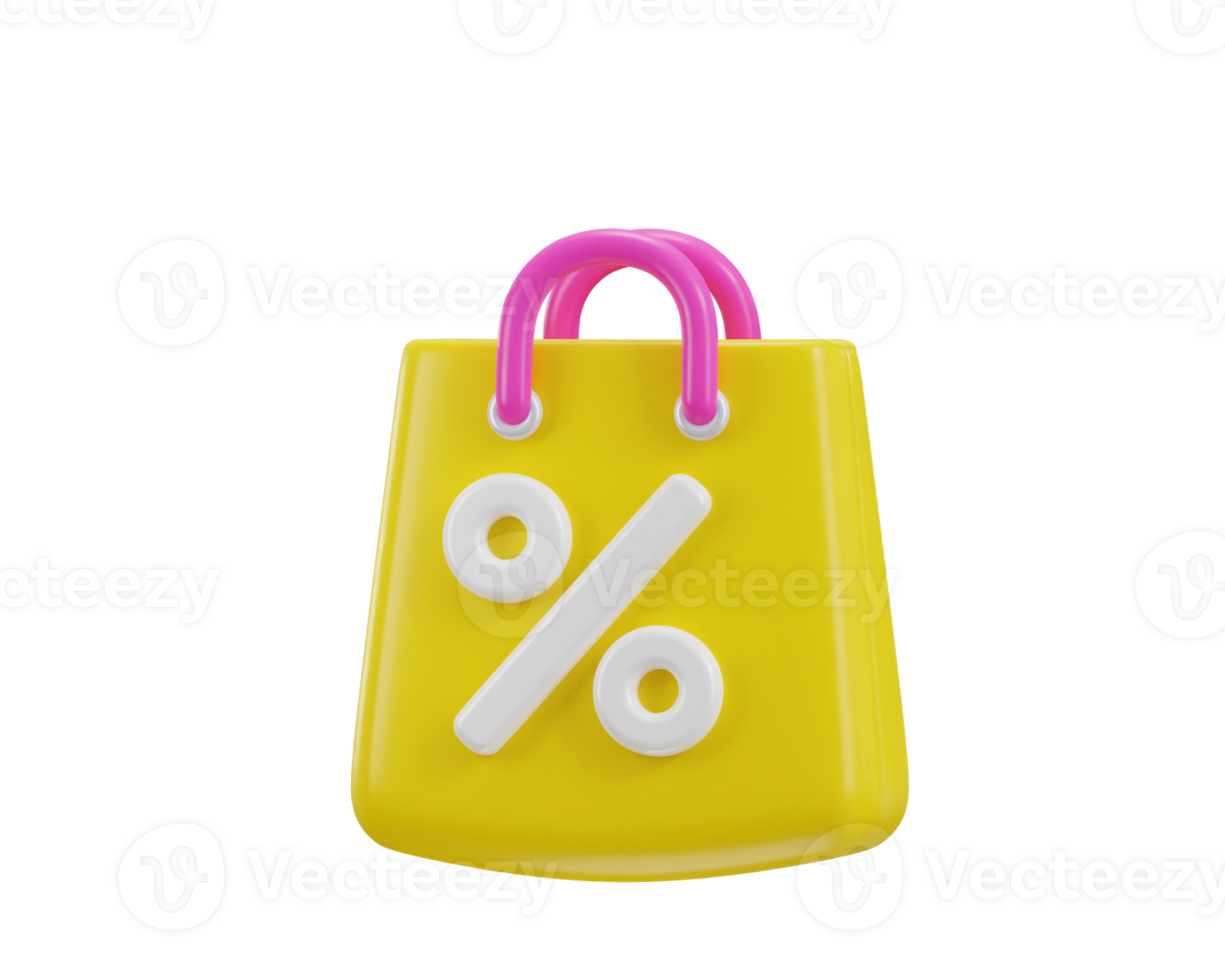 compras implorar com desconto placa conceito do conectados compras ícone 3d Renderização ilustração png