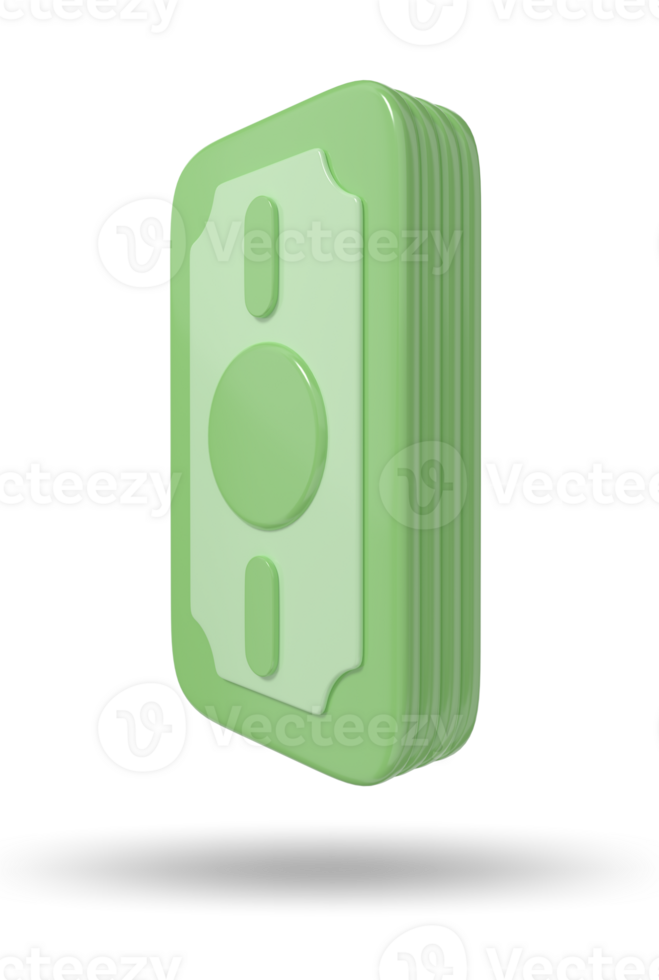 dinero 3d hacer realista billete de banco íconos png