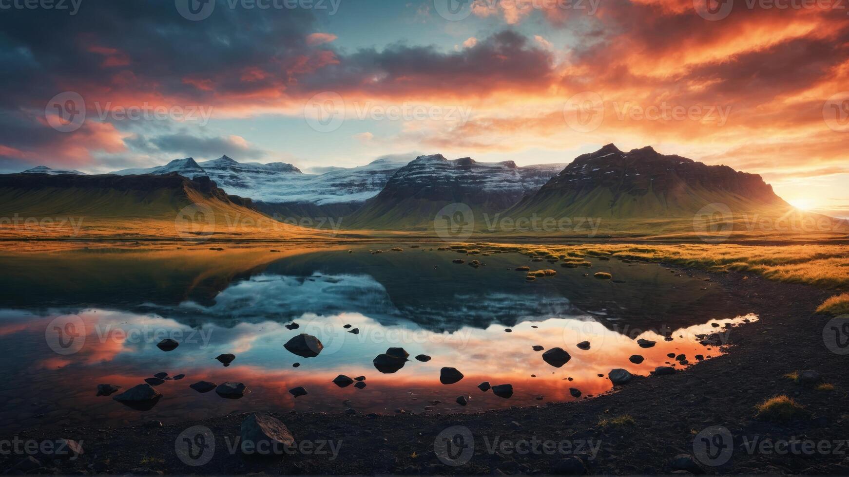 AI generated Breathtaking views of Iceland photo