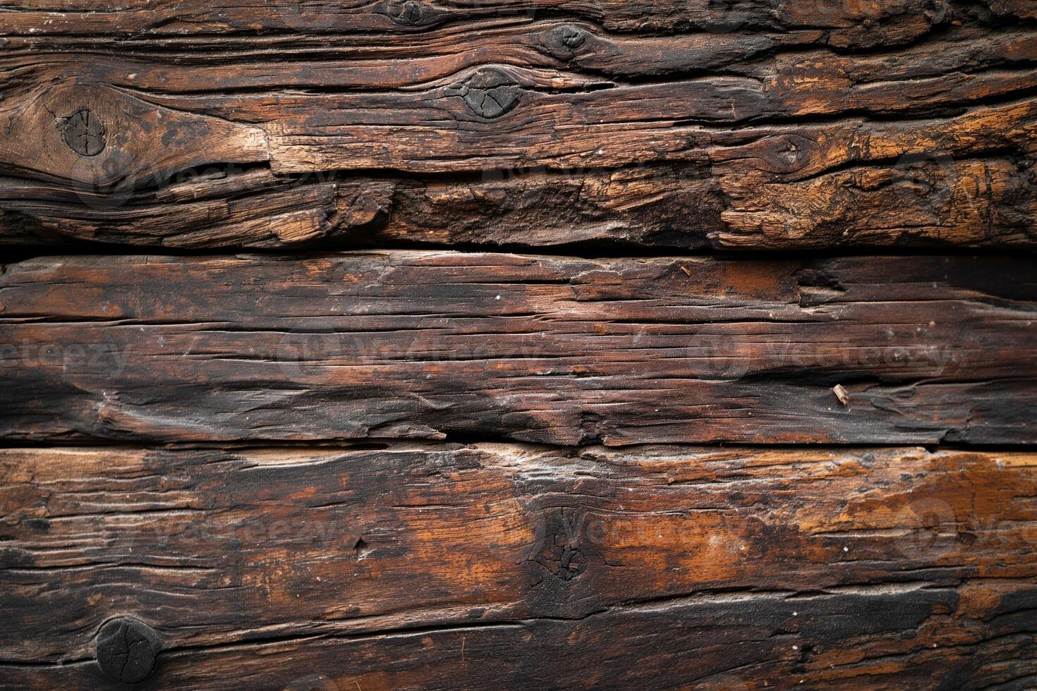 ai generado Envejecido de madera tablones desde un antiguo granero estructura foto