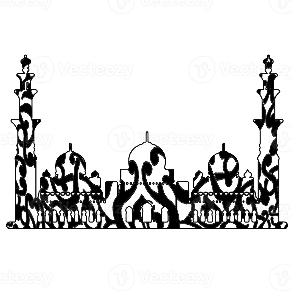 Islamic decoration ornamental for greeting card png