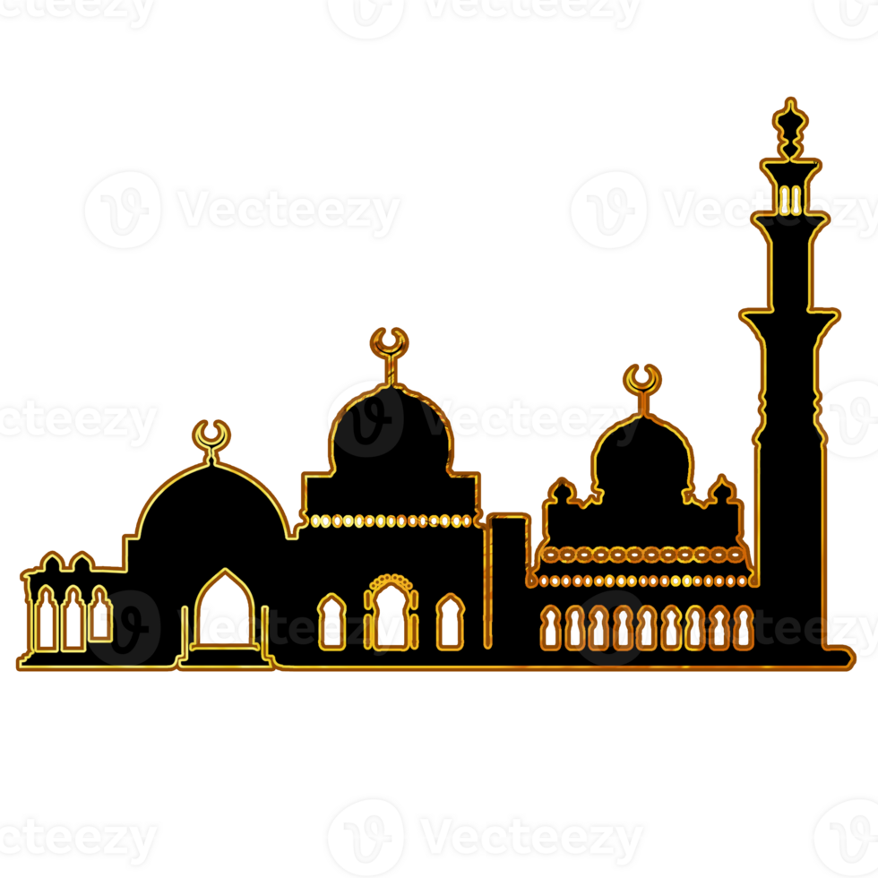 Islamic decoration ornamental for greeting card png