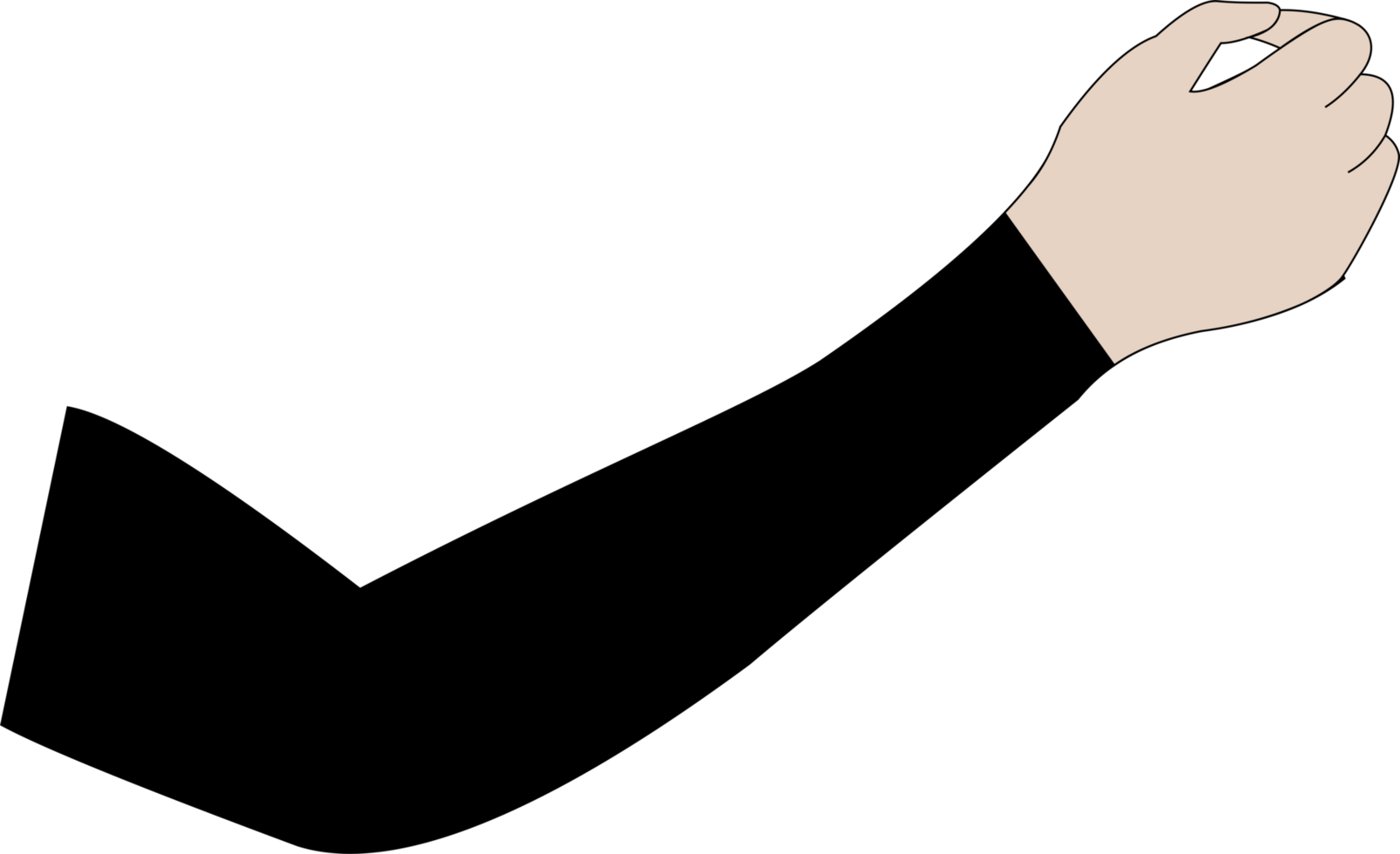 Arm sleeve black color PNG 41466543 PNG