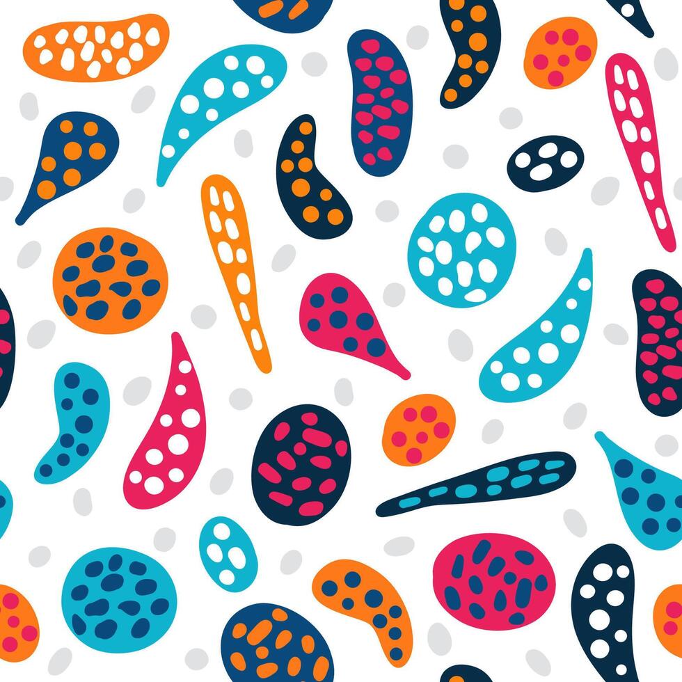 Abstract shape seamless pattern vector
