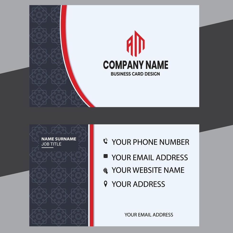 business card, black and white business card vector