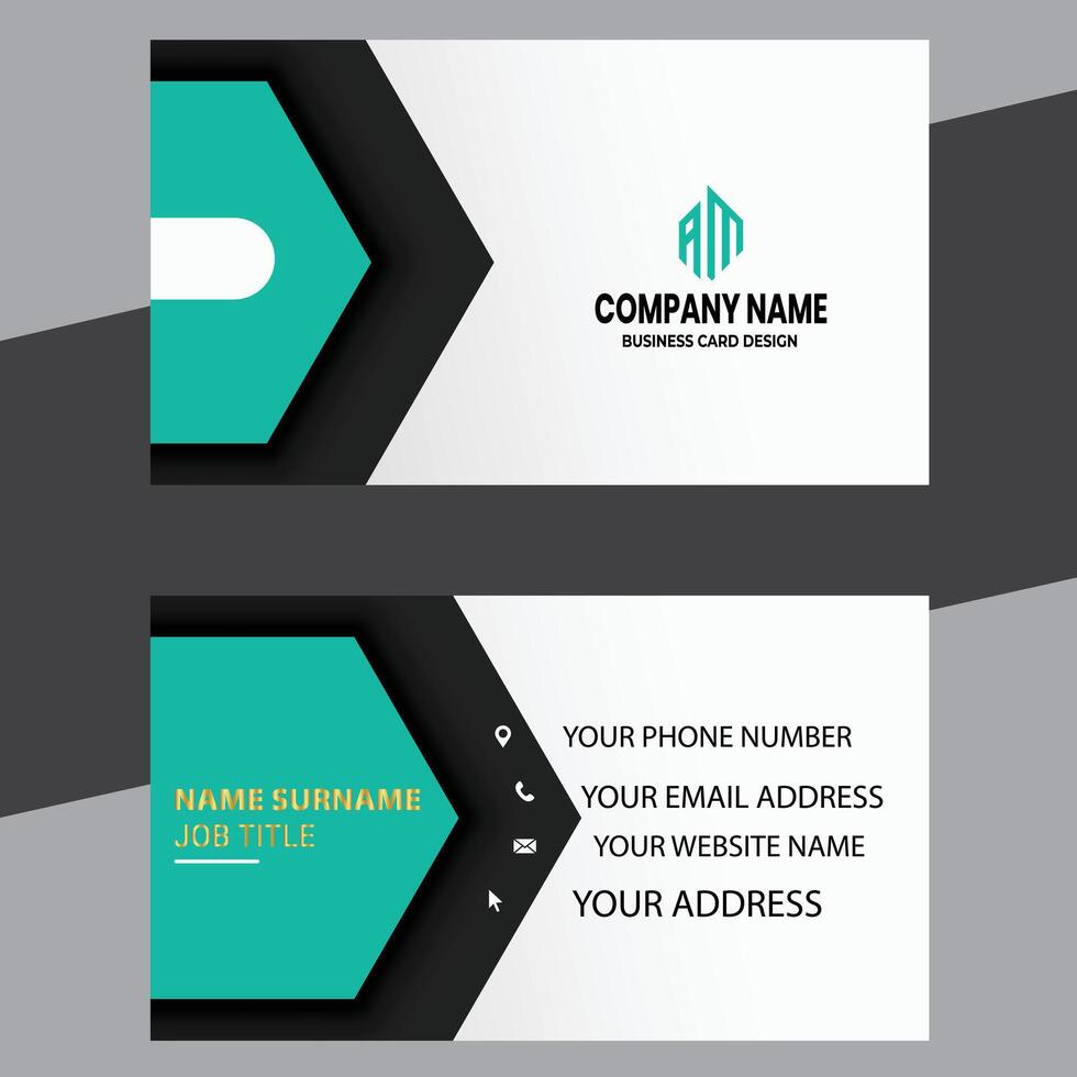 business card, black and white business card vector