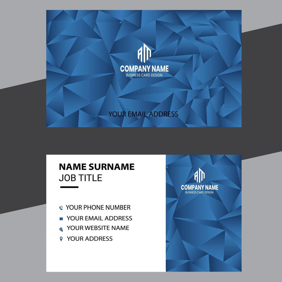 Modern and clean professional business card template vector