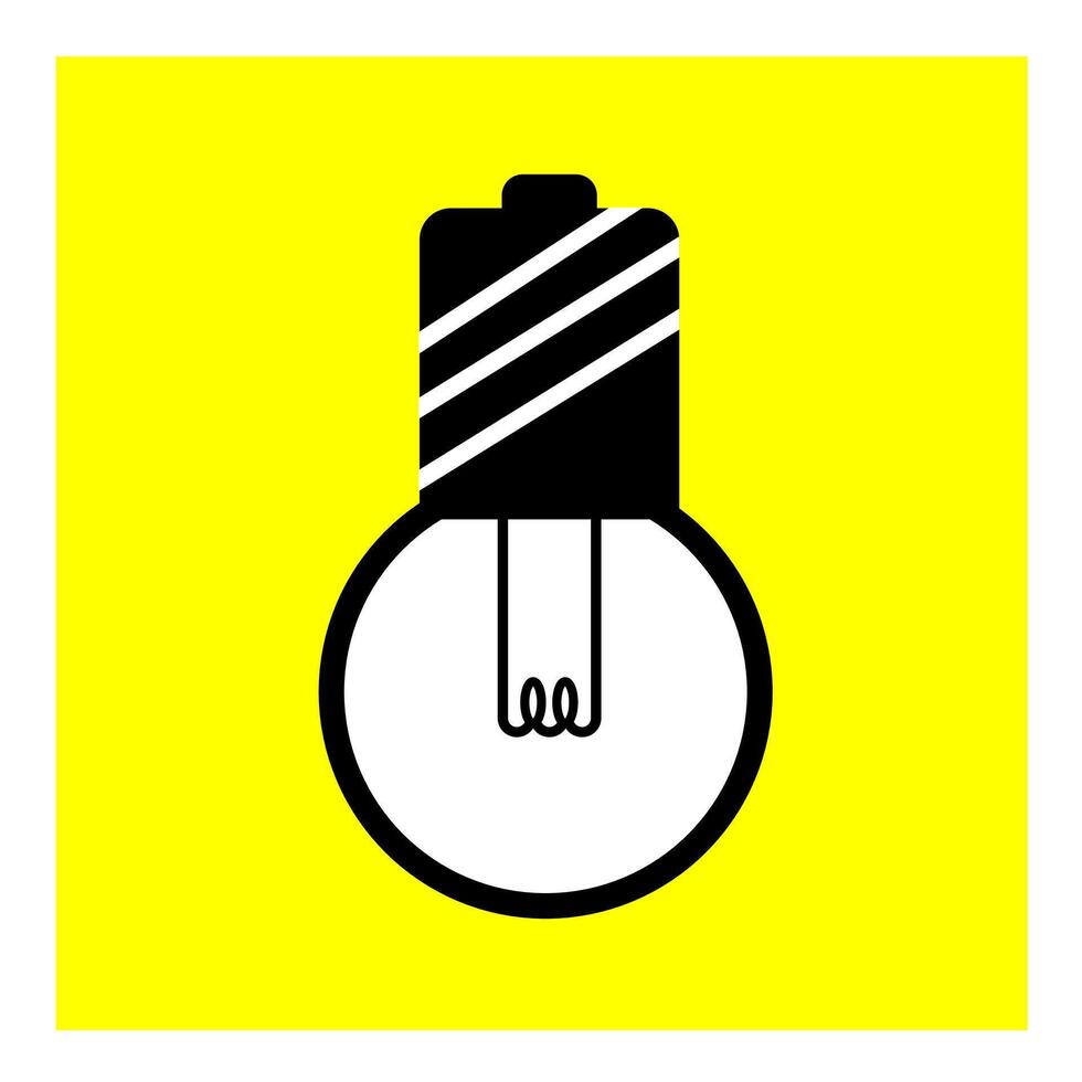 Lamp outline icon design template vector