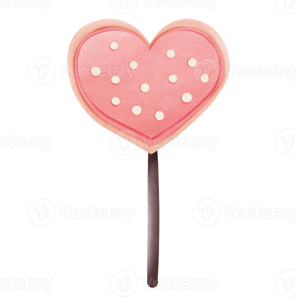 heart shaped lollipop png