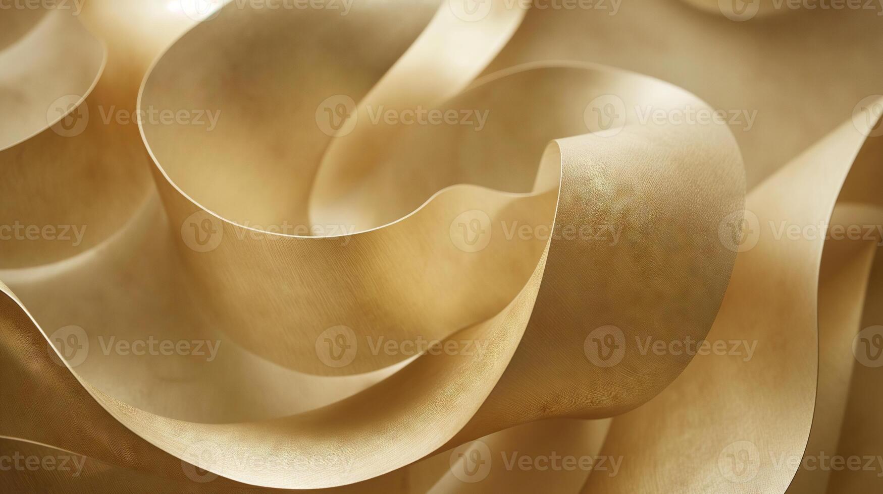AI Generated Abstract Beige Curving Forms Creating a Fluid Texture photo