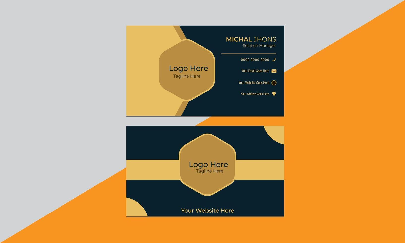 Business card design. vector