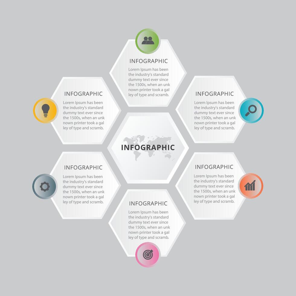 Infographic template design 4 step with icon vector