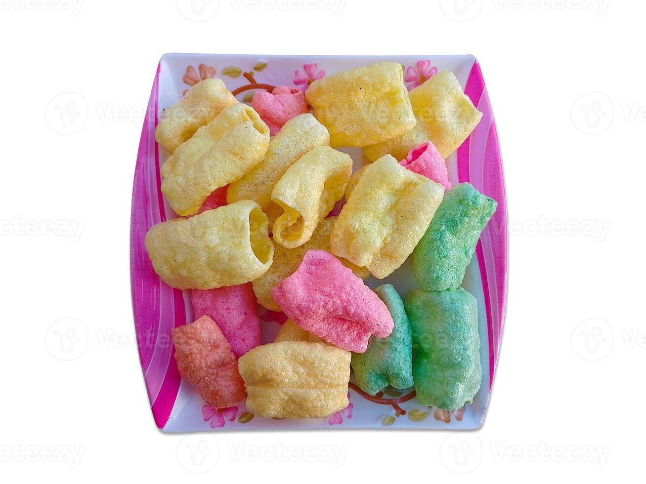 Handmade Colorful and Tasty Prawn Cracker - Crunchy and Salty Snacks photo