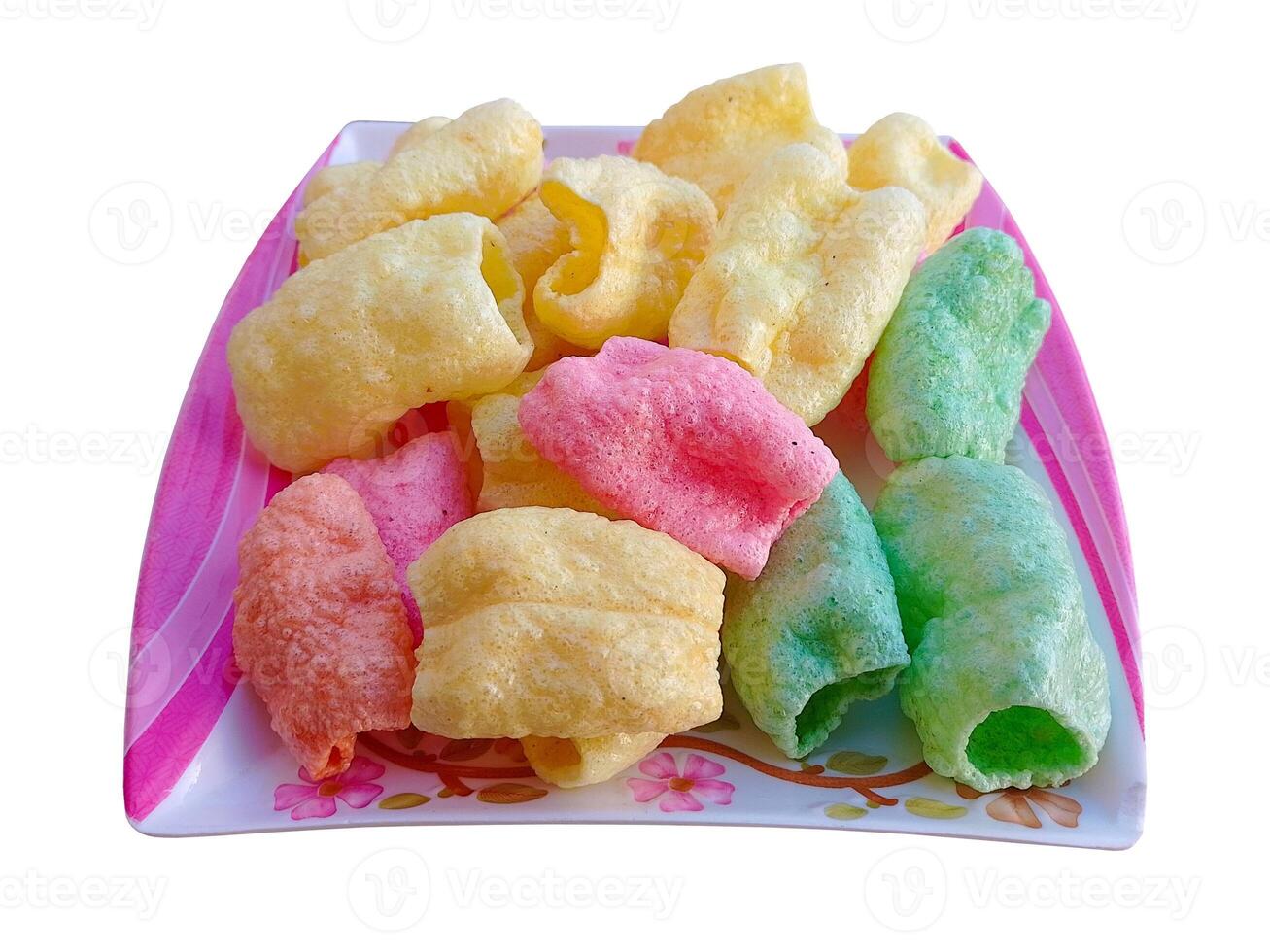 Handmade Colorful and Tasty Prawn Cracker - Crunchy and Salty Snacks photo