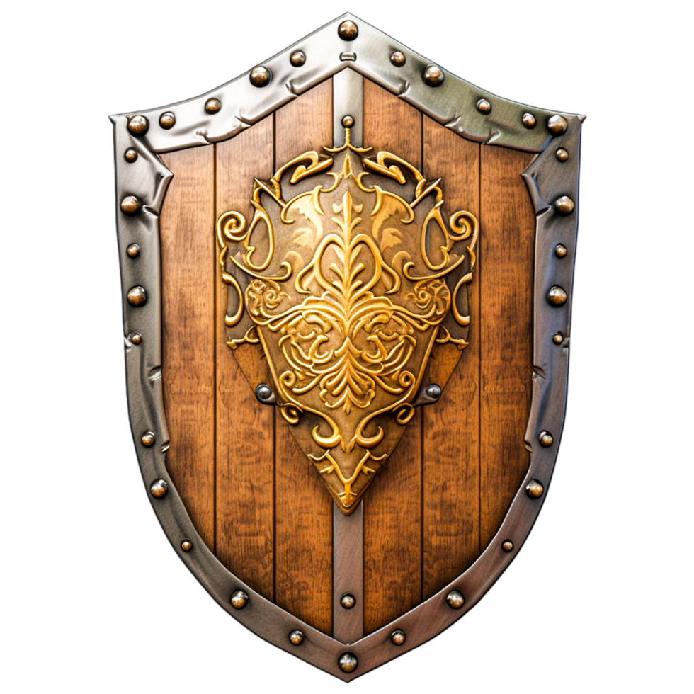 AI generated Shield medieval Visual of shield png
