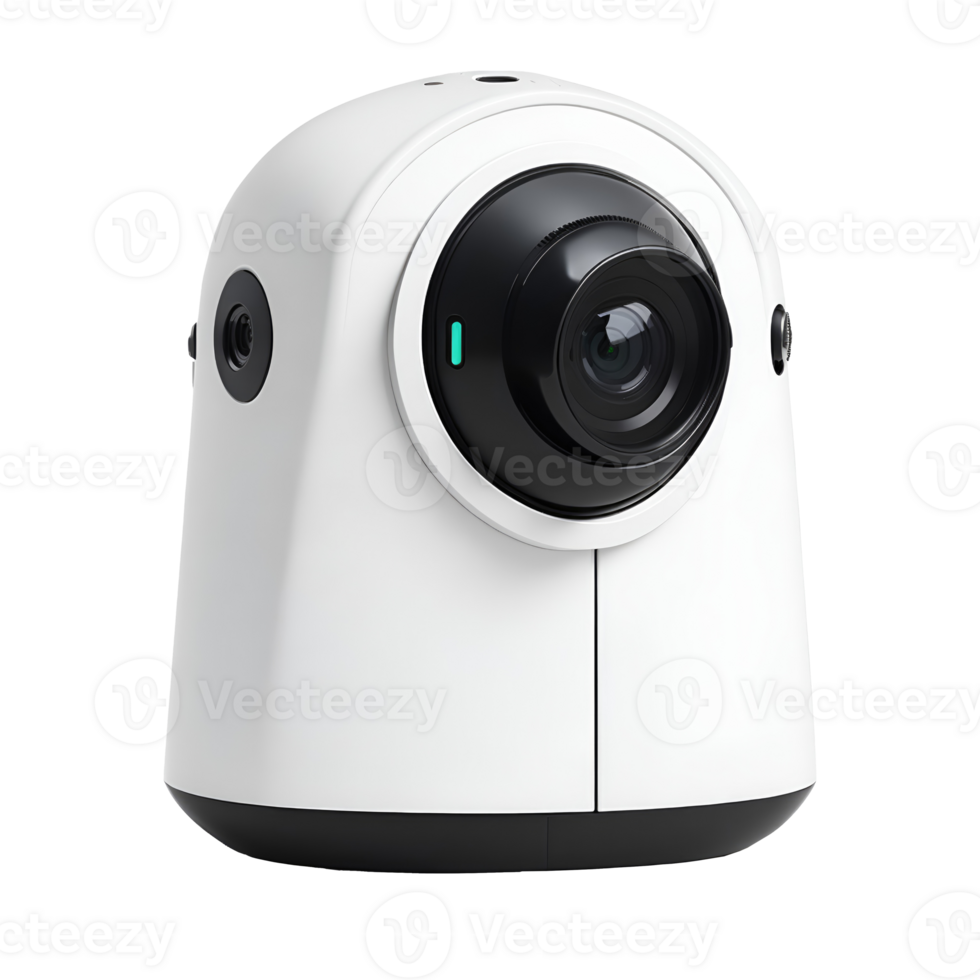 AI generated Smart home security camera isolated on transparent background png