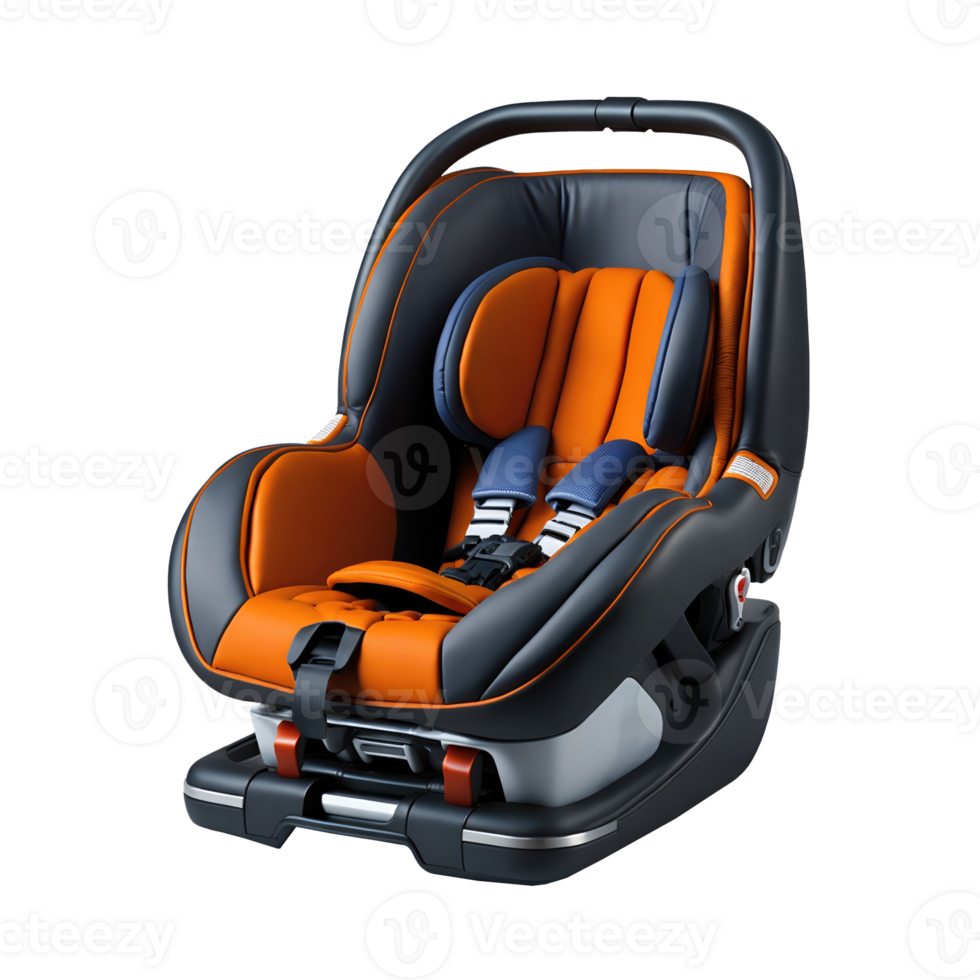 AI generated Baby safety car seat isolated on transparent background png