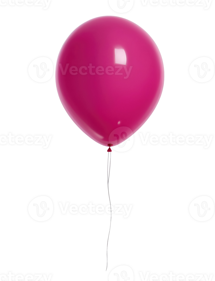 AI generated Pink balloon isolated on transparent background png
