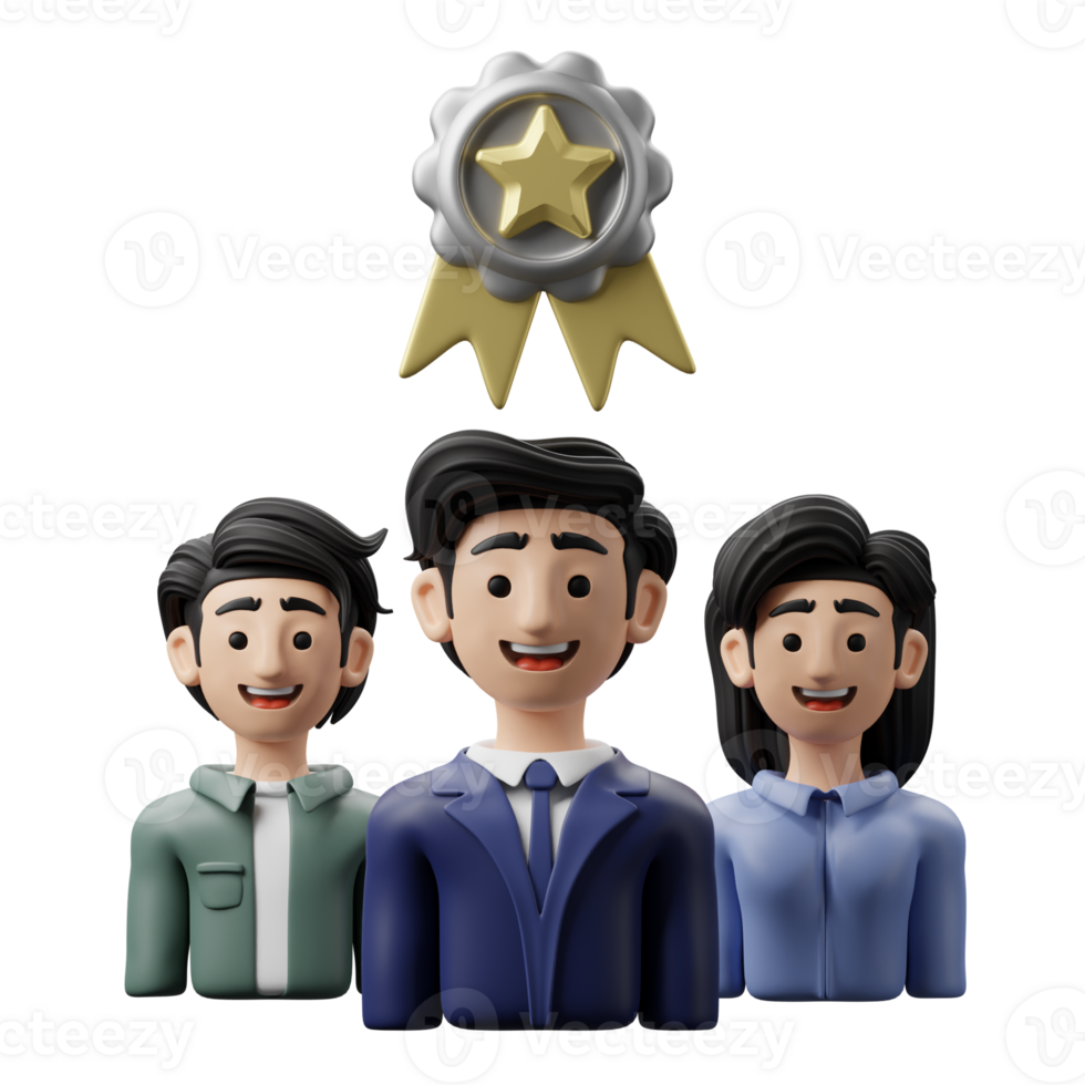 3D Illustration Business Teamwork excellence png