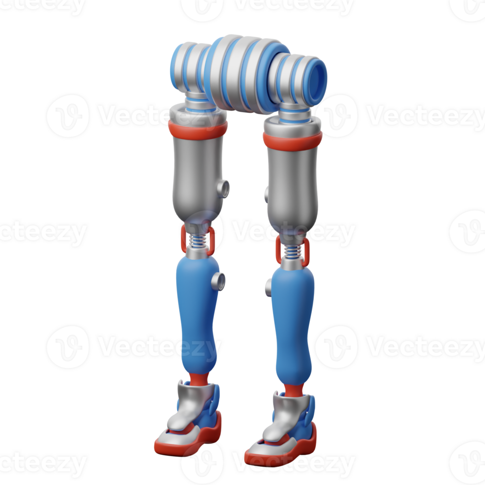 3D Illustration Robot Technology robot leg png