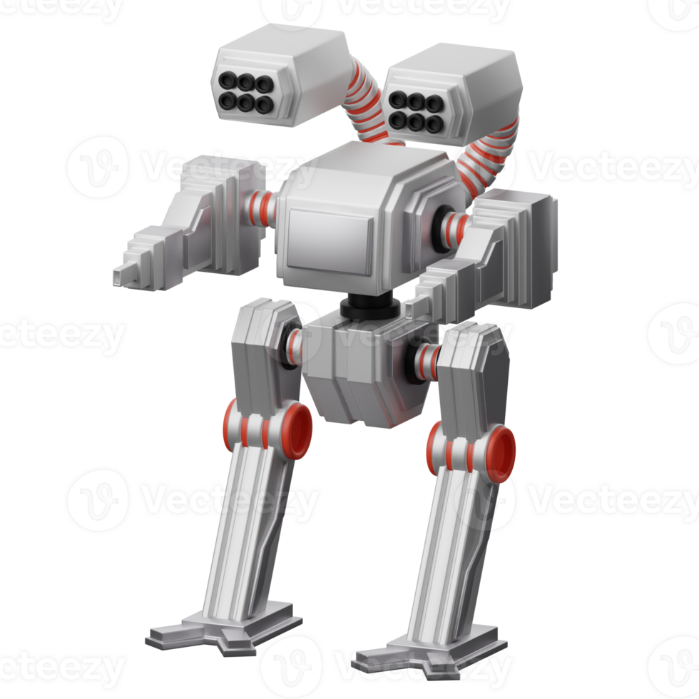 3d illustratie robot technologie robot vechter png