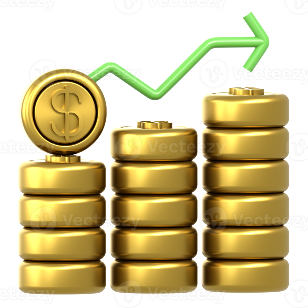 3D Illustration Business revenue png