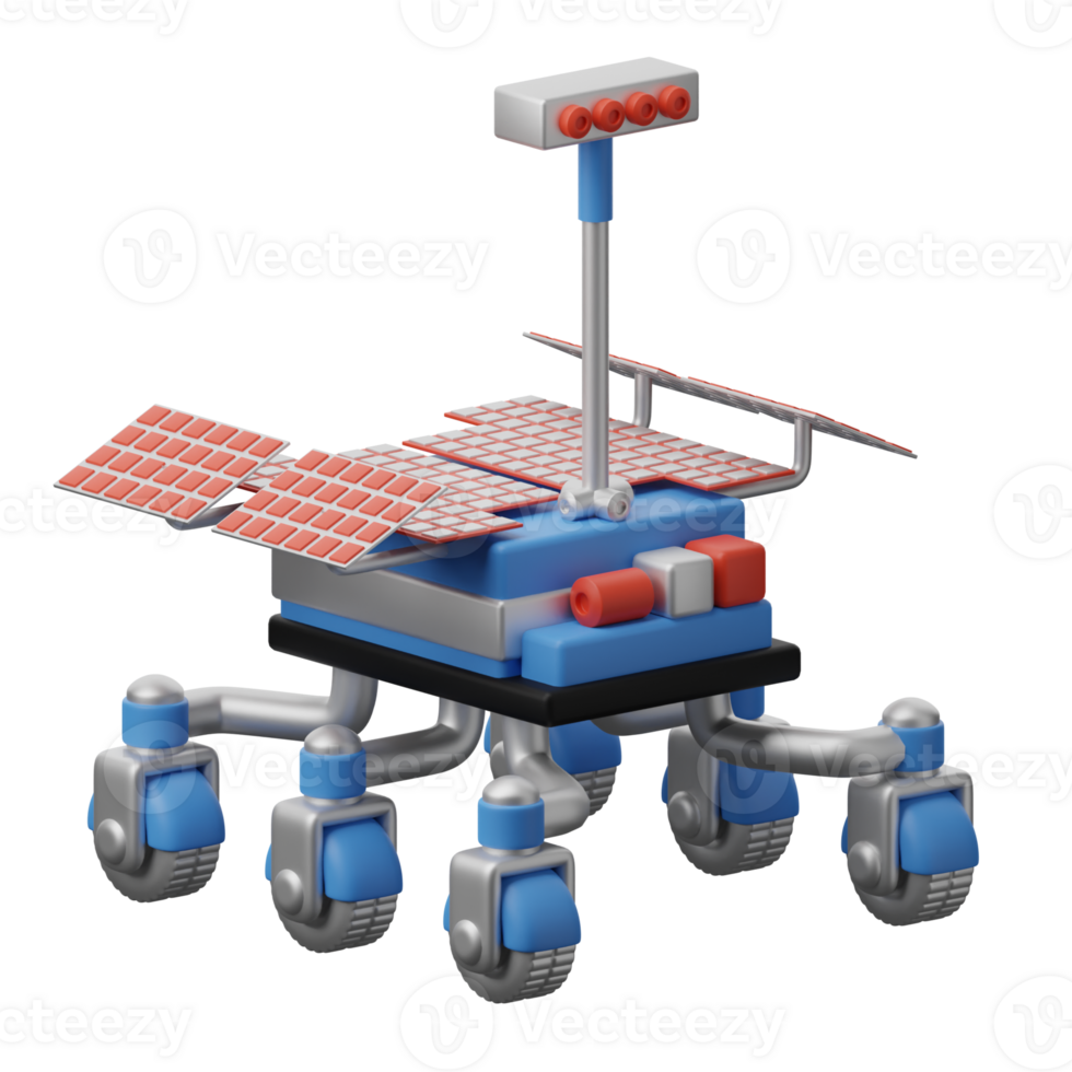 3D Illustration Robot Technology robot rover png