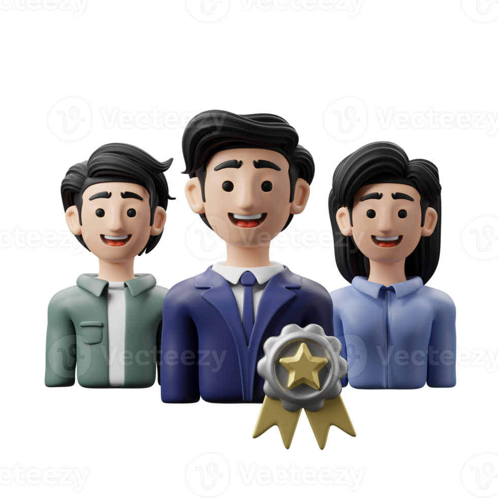 3D Illustration Business Teamwork Recognition png