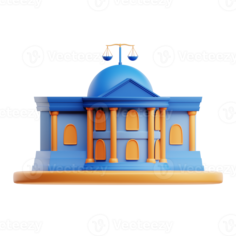 3D Illustration Law firm png