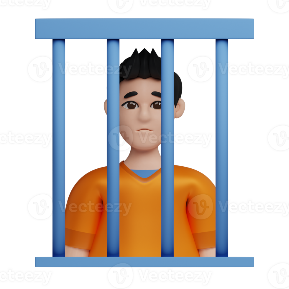 3D Illustration Law guilty png