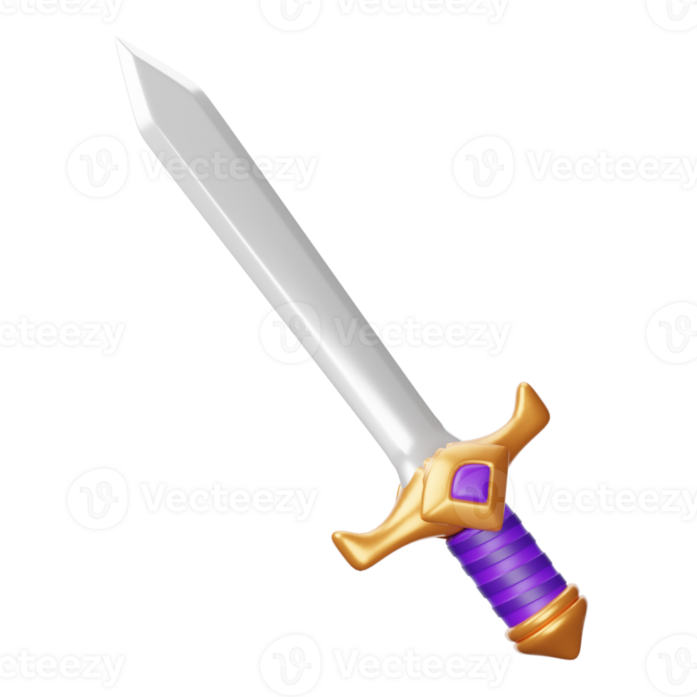 3D Fantasy Illustration sword png