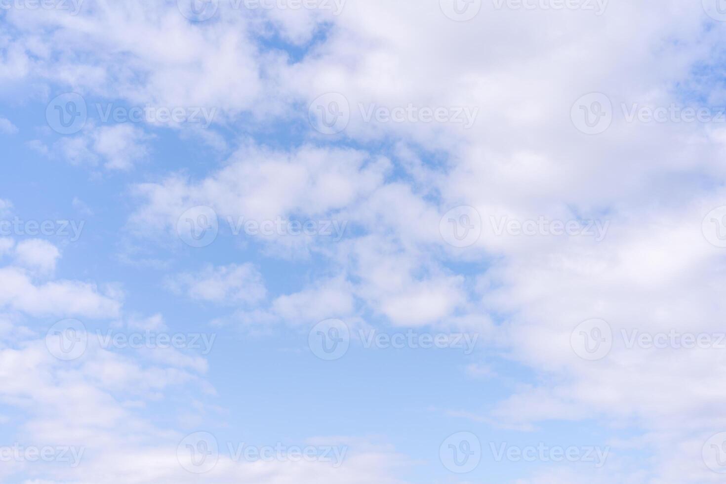 Blue cloud sky background. Nature pattern. photo