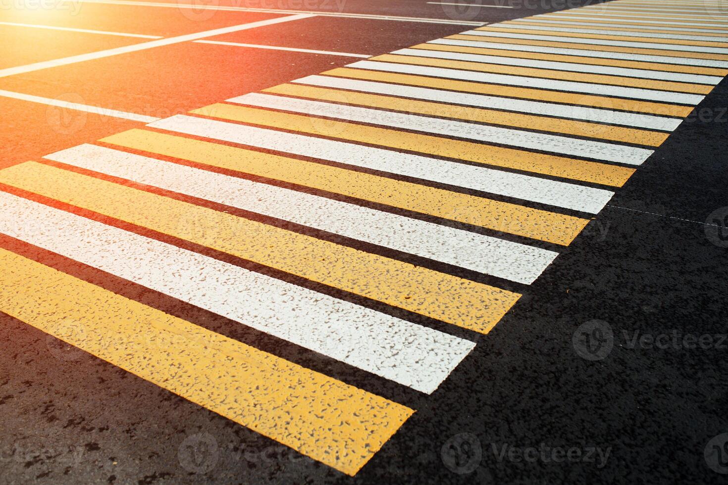 new white and yellow pedestrian bacground in the city. photo