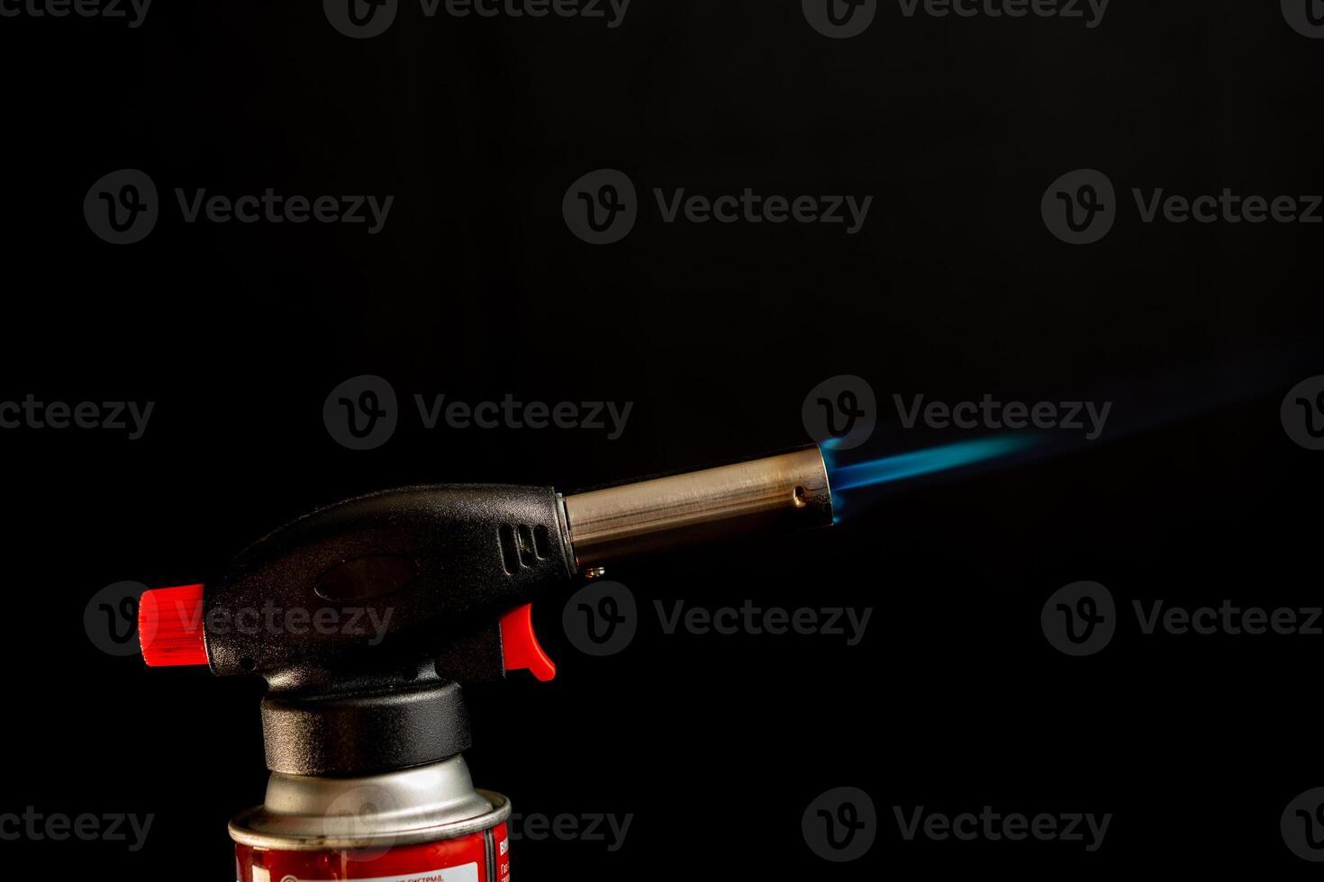 Flame gas burner dark background DIY tools photo